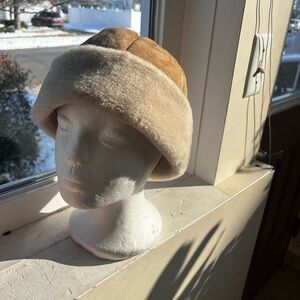 Tan Shearling Hat